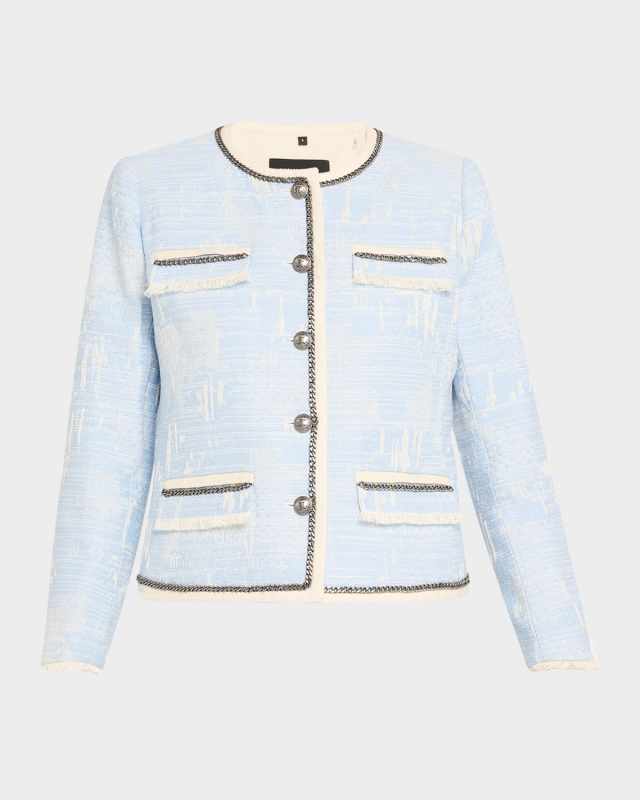 Lark Fringed Chain-Trim Jacket
